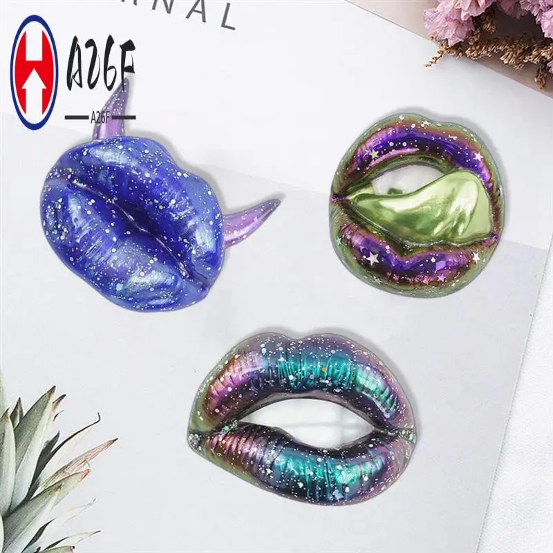 

A26F-3 шт. форма для губ, смола, художественные формы, орнамент, силиконовые УФ-формы для литья эпоксидной смолы B