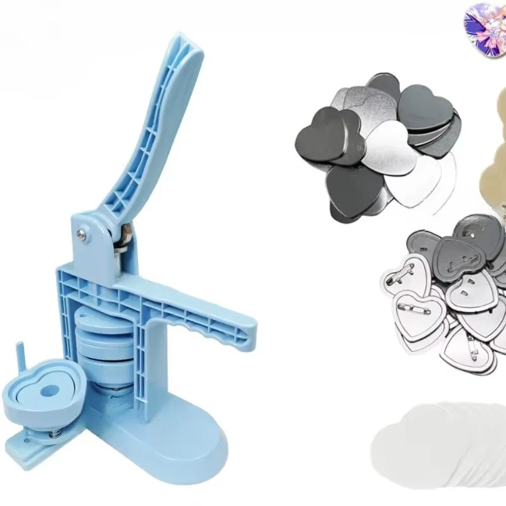 Button Maker Machine Multiple-Size-100Pcs Button Parts+ Mold Machine Set DIY Button Press Badges Maker