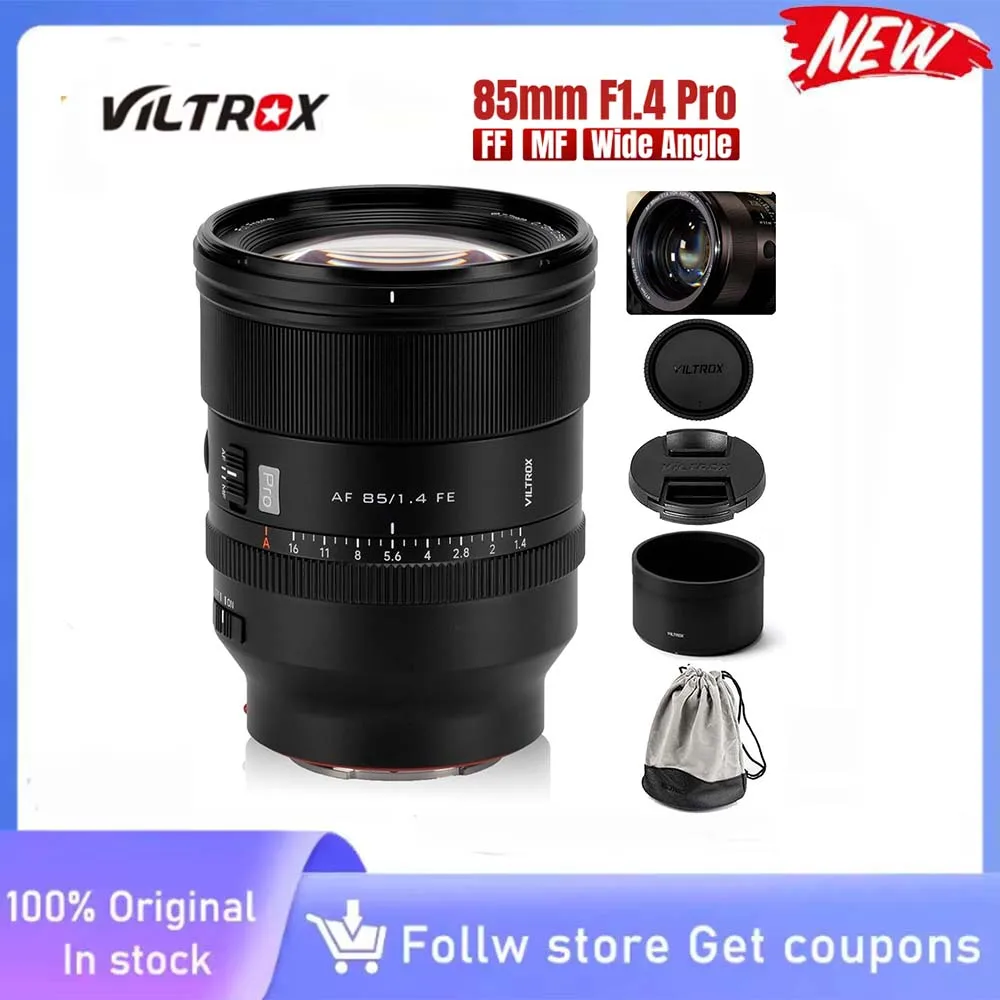 

Полнокадровый портретный объектив Viltrox AF 85 мм F1.4 Pro с большой диафрагмой и беззеркальными объективами для Sony A7 A7R A7RII ZVE1 A9