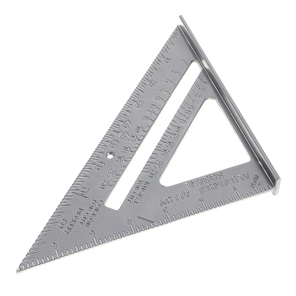 Measuring Tool Carpenter Straight Ruler Aluminum Alloy Speed Protractor Miter 3 Right Angles Scriber Saw Guide Rail SetSquare