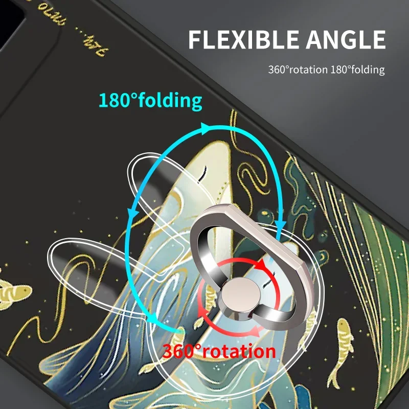 Universal Stent Mobile Phone Holder Stand Finger Ring Magnetic For cute Cell Smart Phone Transparent holder for iphone 13 MAX 8 image 6