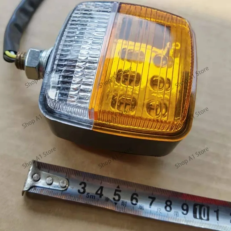 2pc Forklift LED Turn Signal Front Light, Double-sided Square, Headlight Assembly, Suitable for Hangzhou Fork Heli Longgong