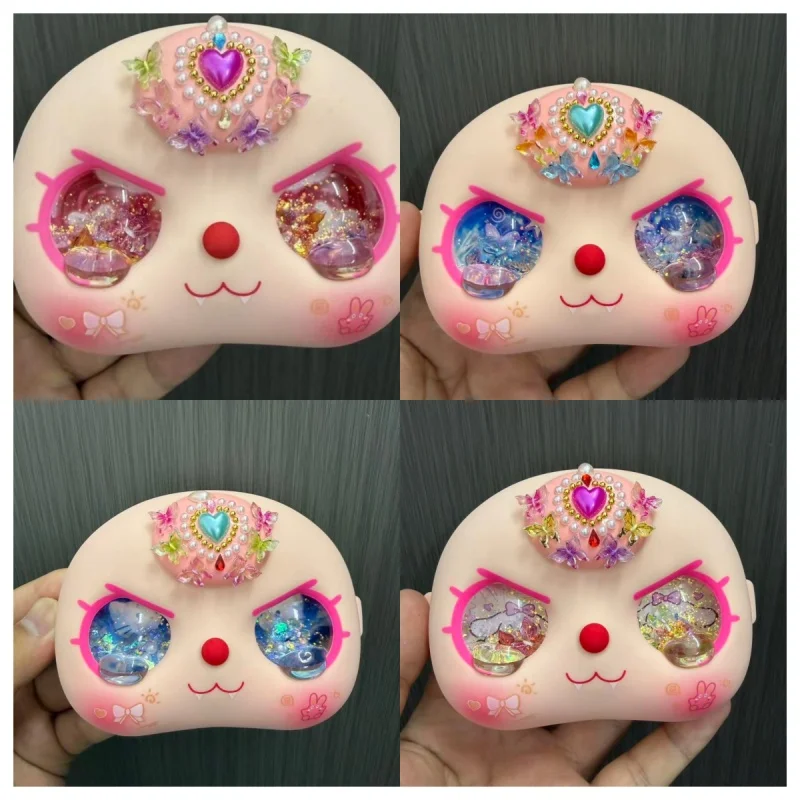 Cute Face Doll 400 Body Quicksand Eye Butterfly Decor Silicone Ornament Desktop Decor Collectible Toy For Adults