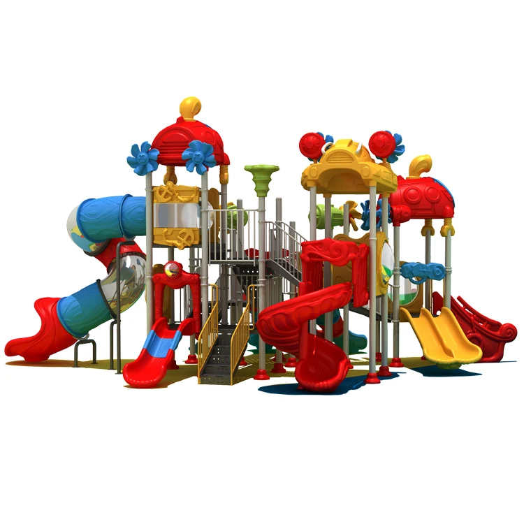 Kids Outdoor Play Sets Fraction Games Preschool Playground Equipment Amusement Park Slide