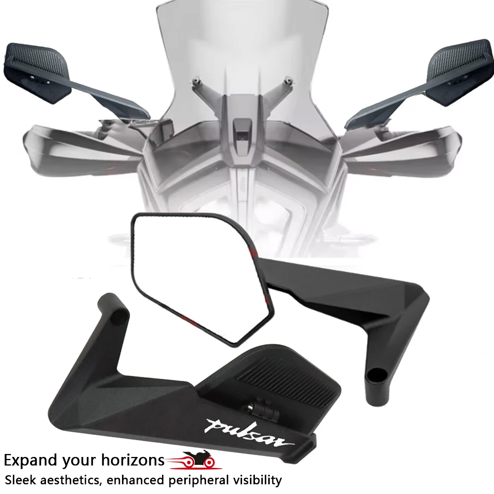 

Large Mirror Surface Wings Mirror Motorcycle Rearview Mirror For Pulsar Dominar400 BAJAJ 180 PULSAR135 NS125 NS160 NS200