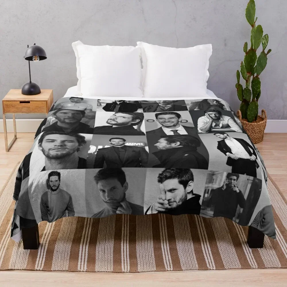 

Ben Barnes Collage Throw Blanket Tourist Soft Beds Camping Hair Blankets