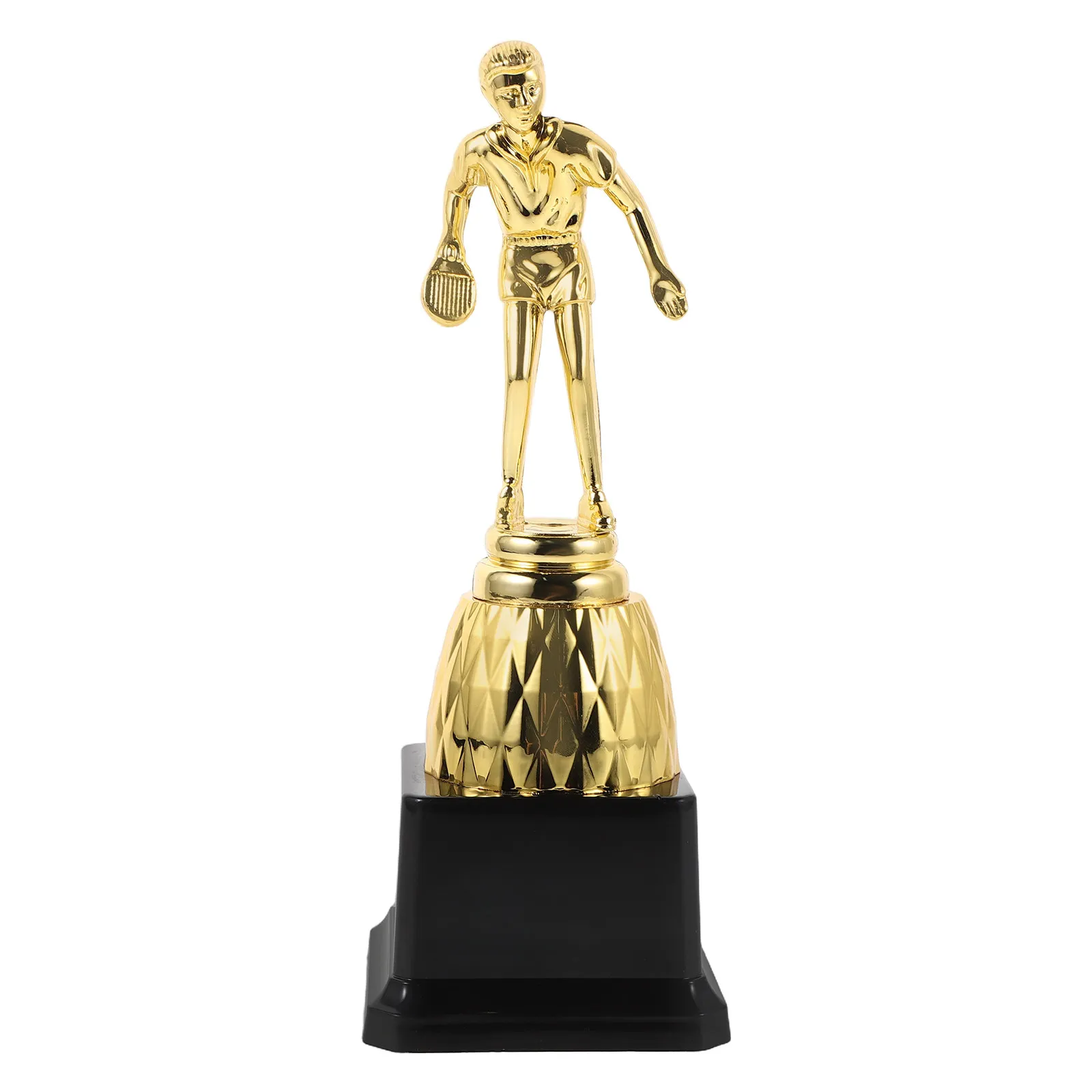 

Sports Competition Trophy Pingpong Trophy Gold Award Cups Party Prop Awards Golden Plastic Trophy Award For Table Tennis Game