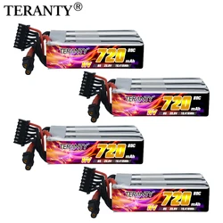 Batteria Lipo originale TERANTY 6S 22.8V 80C/160C 720mAh per elicottero RC Quadcopter FPV Racing Drone parti batteria ricaricabile