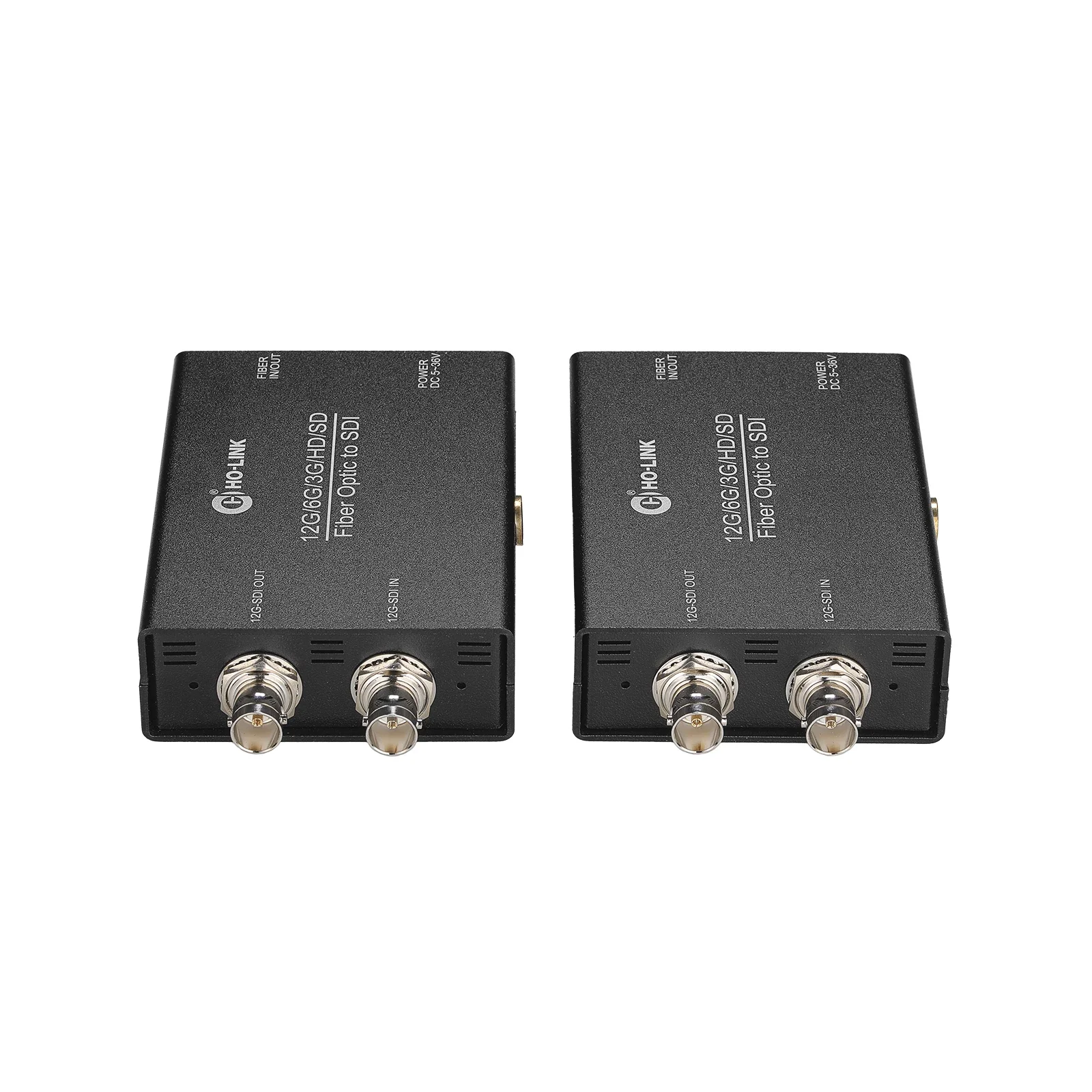 12G HD SDI to Fiber Optic Converter Multi-Channel SDI over Fiber Extender Transmitter Receiver Up to 10KM