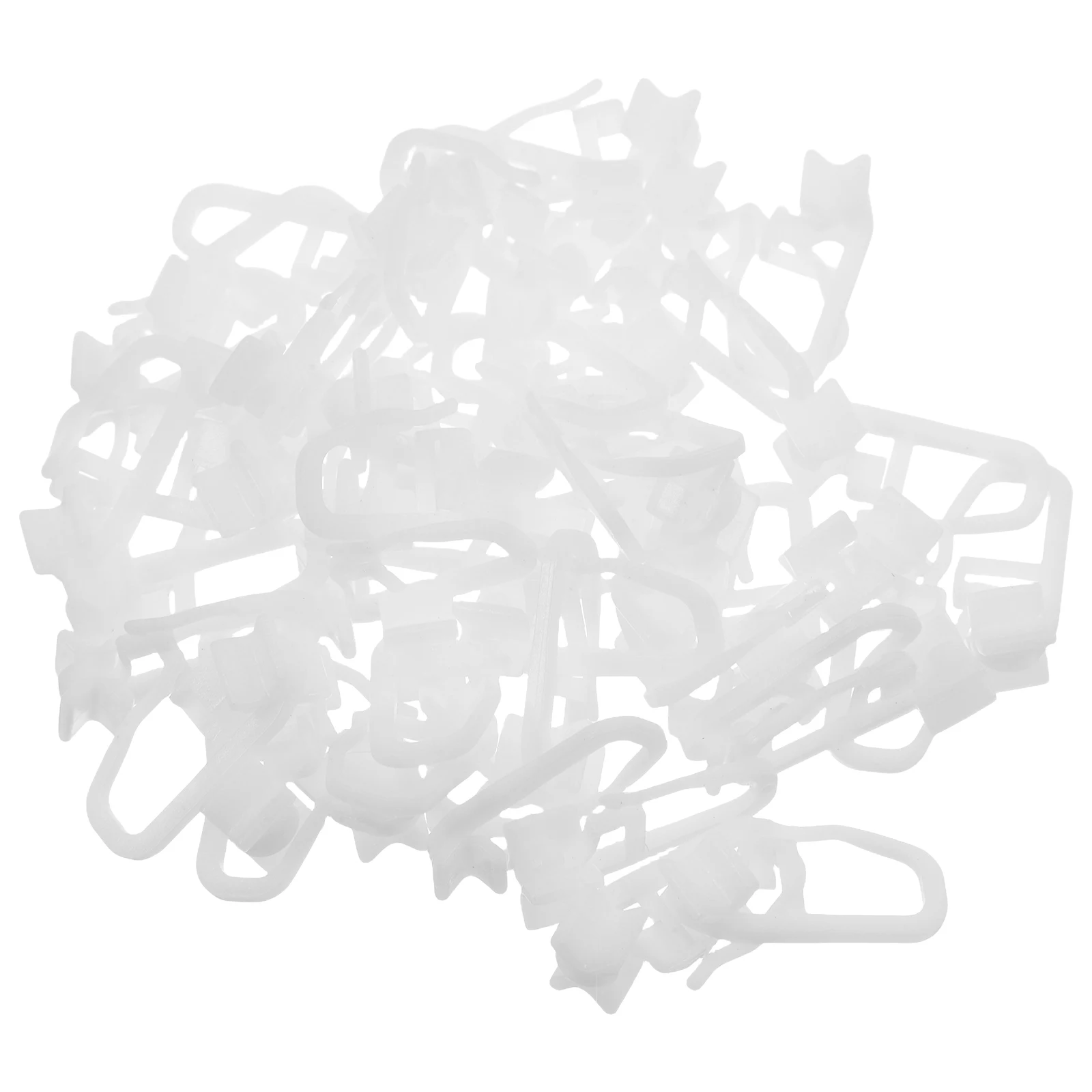 

50pcs Curtain Accessories Plastic Track Pulley Hook For Curtain Silent Sliding Replacement Parts Smooth Rail Wheel Glider System