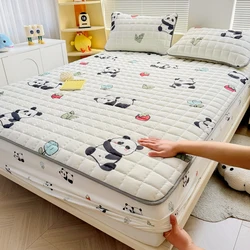 Thick Mattress Cover Cartoon Style Bedspread Quilted Bed Cover for Home Adults Kids Bed Linen fundas de colchón (No Pillowcase)