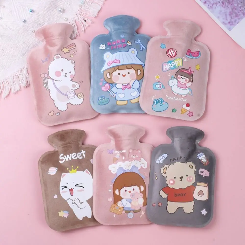 Portable Plush Hot Water Bottle Cold-proof Hand Feet Warmer Hand Warmer Reusable Explosion Proof Warm Handbag Winter
