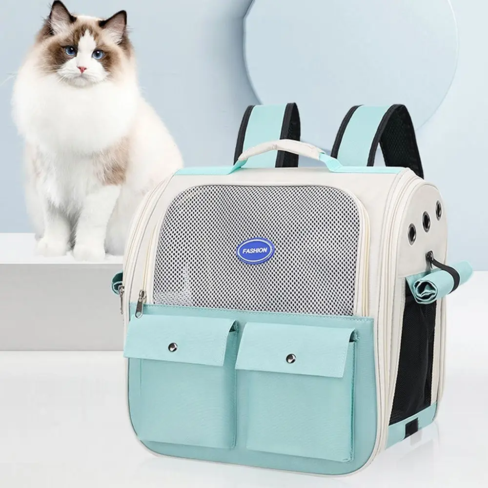 

Ventilation Pet Carrier Backpack Foldable Large Capacity Pet Travel Bags Comfortable Breathable Cat Carrying Bag Pet Supplies