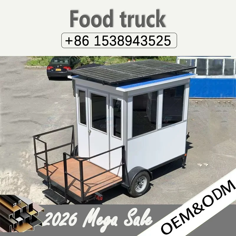 Customized Size Food Truck Mobile Kitchen Ice Cream Truck Coffee Cart Food Van Concession Catering Trailers for Sale