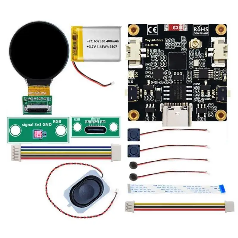 Wifi Bluetooth-compatible Expansion Controller With 1.28inch/1.54inch LCD Screen Voice Robot Development Board For AI D2RC