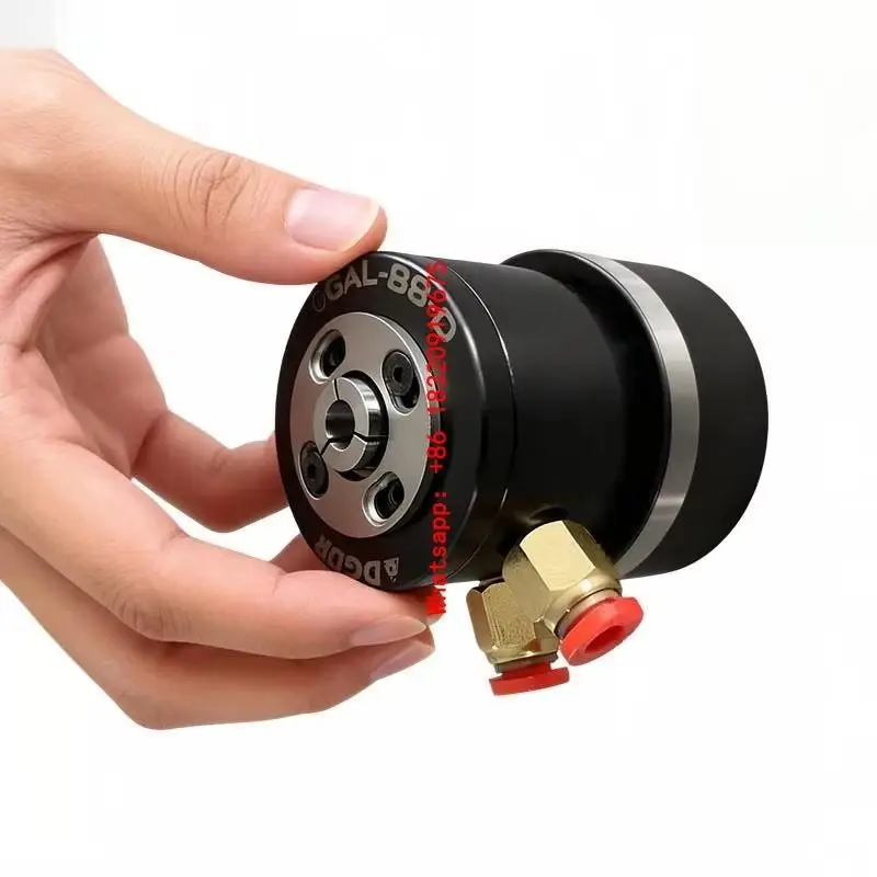Cyclmotion GAL-B8-D Compact H-Precision Pneumatic Rotary Chuck / Air-Actuated Collet Chuck for Grinders and Inspection Fixtures