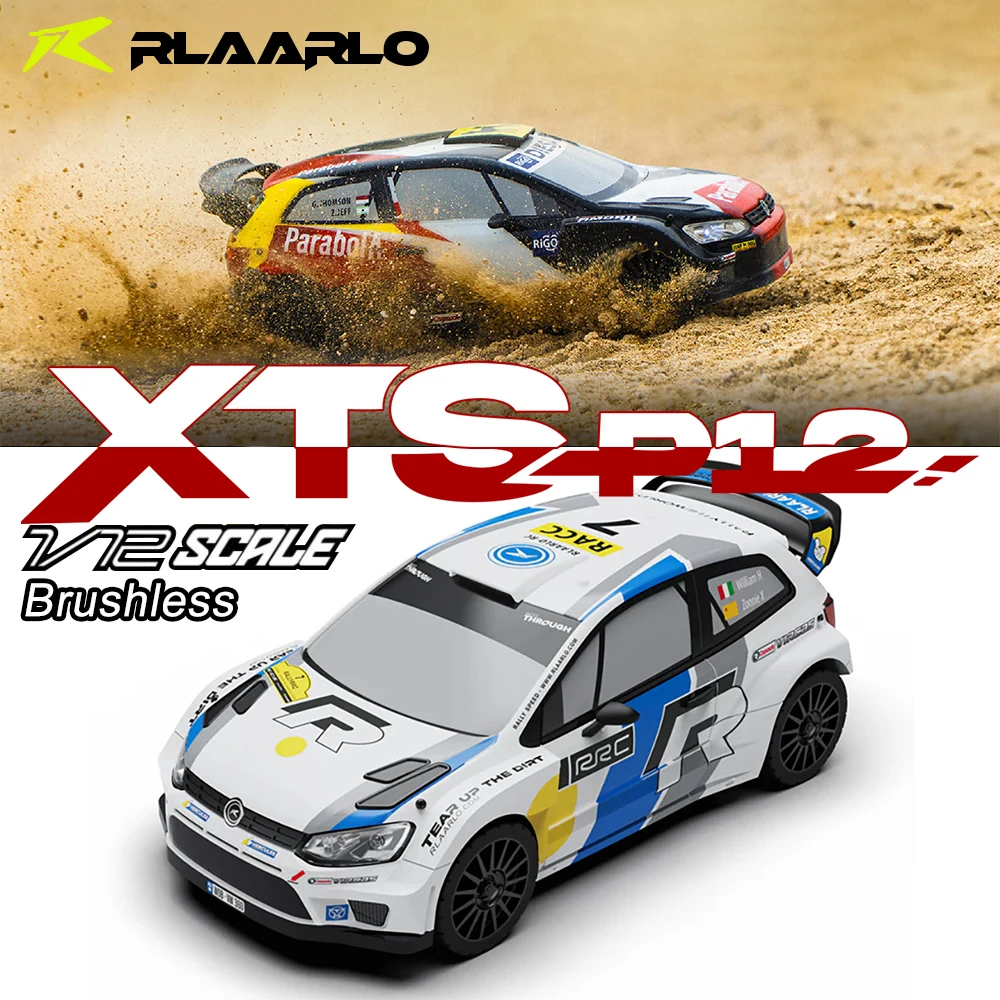 

RLAARLO XTS-P12 Brushless 4WD RTR 1/12 RC Electric Remote Control Model Car Rally Car Adult Children's Toys