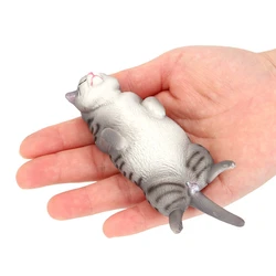 Simulated sleeping cat shaped desktop sleepy cat model decoration kitten ornament