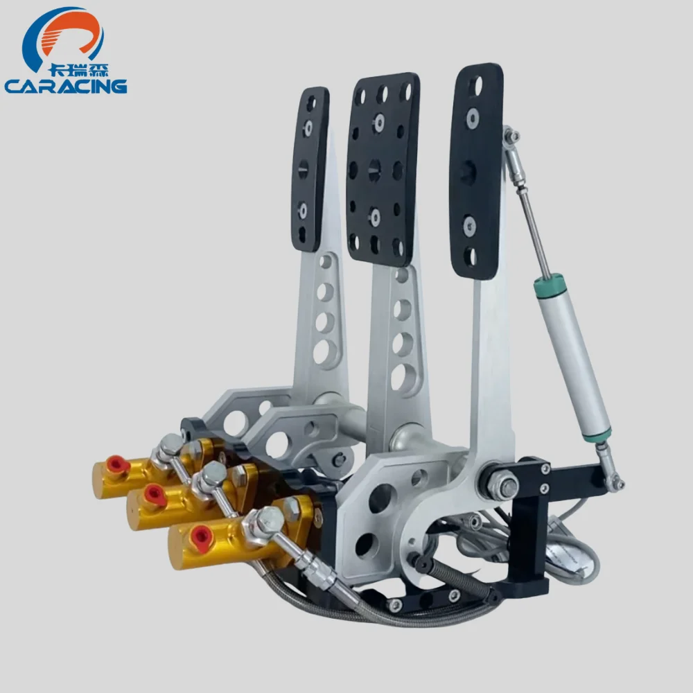 New Racing 3-Pedal Brake Assembly Balance Bar Master Cylinders CNC Aluminum Track Rally Drift Cars Brake System Parts ISO9001