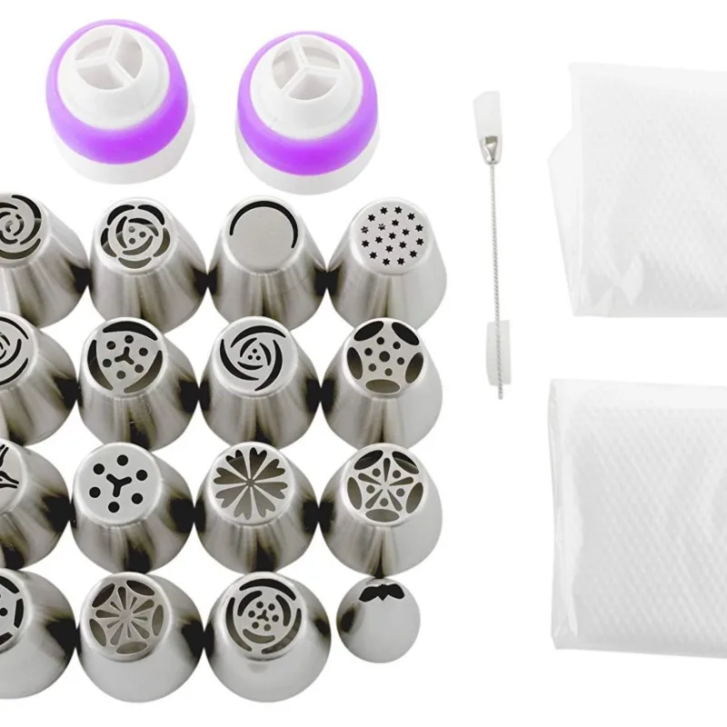 

39Pcs/Set Piping Nozzle One-piece Piping Tip Set Leaf Piping Tip Cake Decoration Accessories Kitchen Tools Kit Cupcake Liners