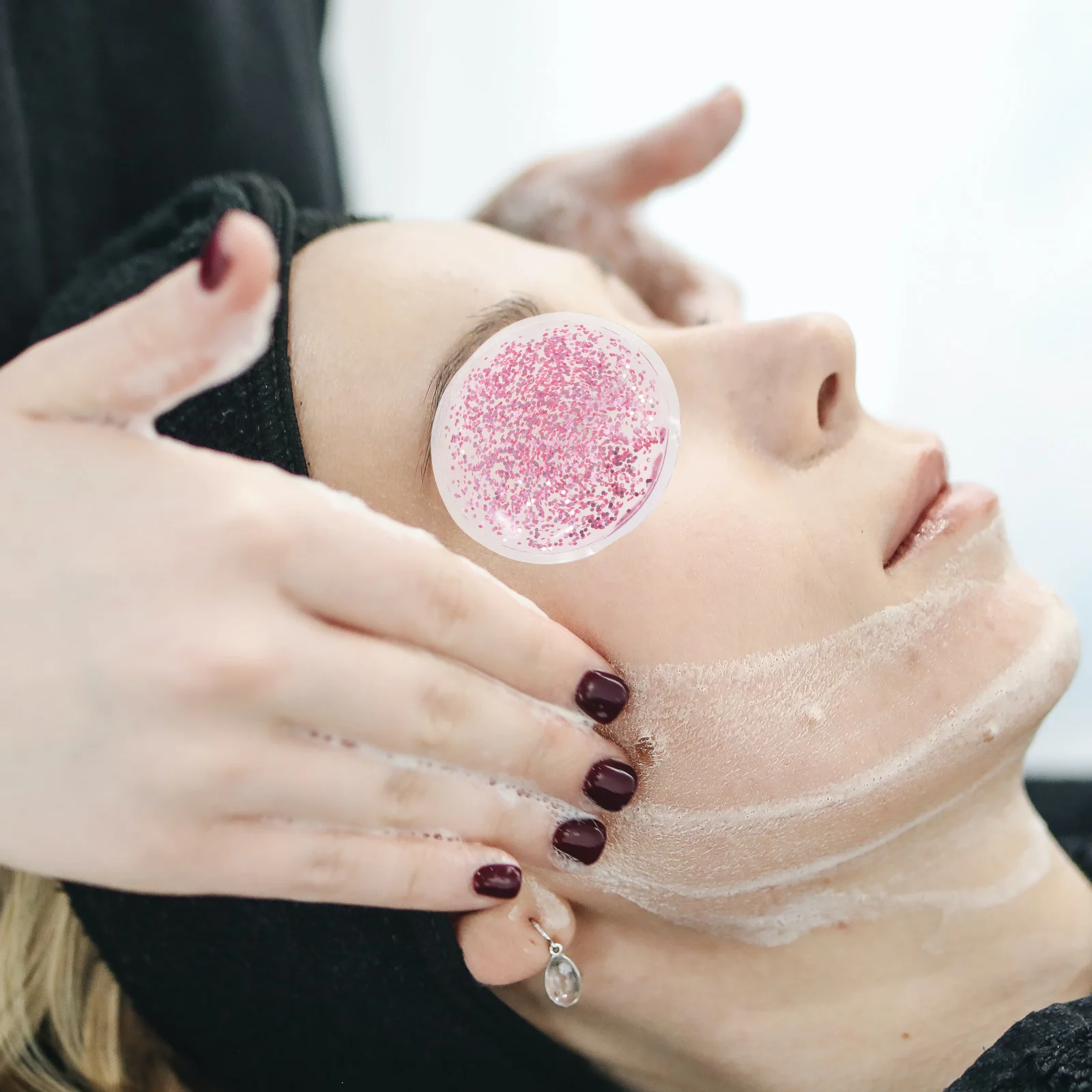 2 قطعة رقعة عين التبريد ضغط قناع مهدئ تخفيف عيون منتفخة الصداع النصفي العلاج السفر النوم المعونة التبريد لصقة عين