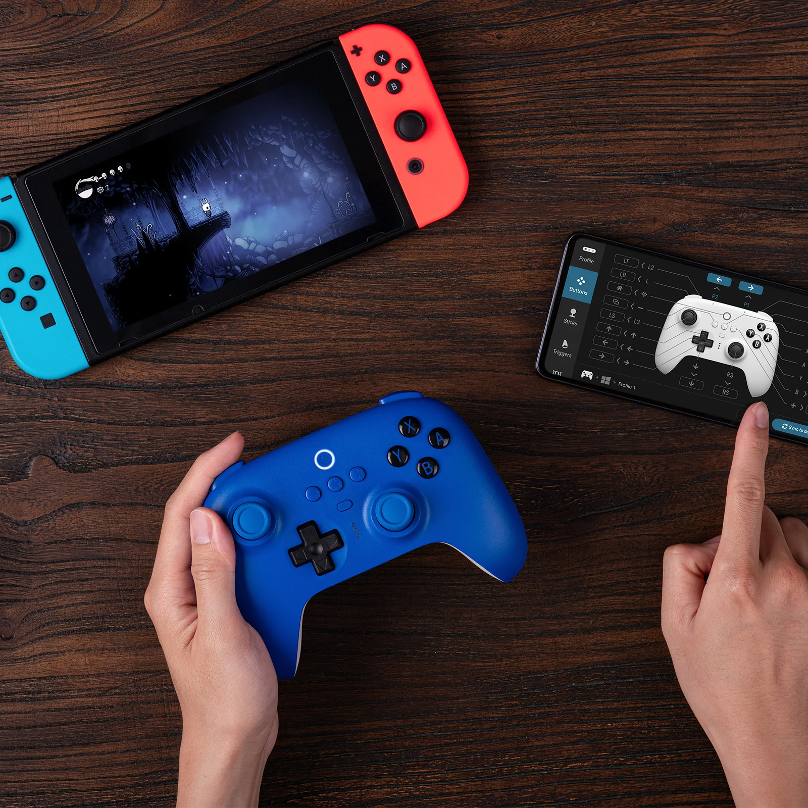 8Bitdo ostateczny kontroler Bluetooth z stacja do ładowania Gamepad z efekt halla czujnikiem Joystick do przełącznika Windows PC