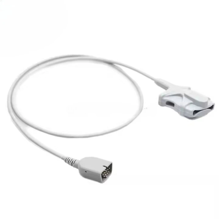 Compatible with Nihons Kohdens Reusable Spo2 Sensor Adult Soft Tip DB9 Pin Spo2 Probe