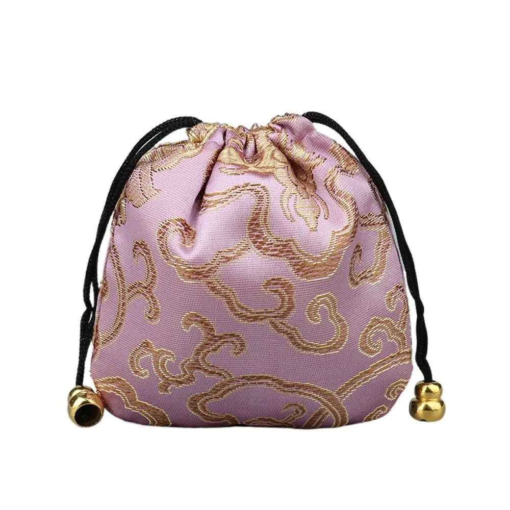 Sac de rangement de style chinois pour femmes, pochette à bijoux, étui à bijoux, pochette à bijoux, pocommuniste cadeaux, grill brodé multi-documents