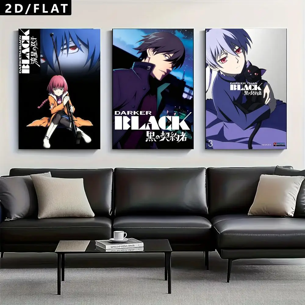 anime Darker than Black Poster Trendy Classic hot HD Self-Adhesive Waterproof Art Poster Room Decor New Arrival On Sale