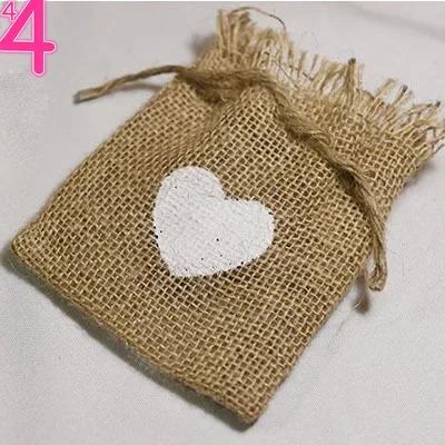 Candy Bag Burlap Jute Gift Bag Wedding Party Favor Gunny Bags