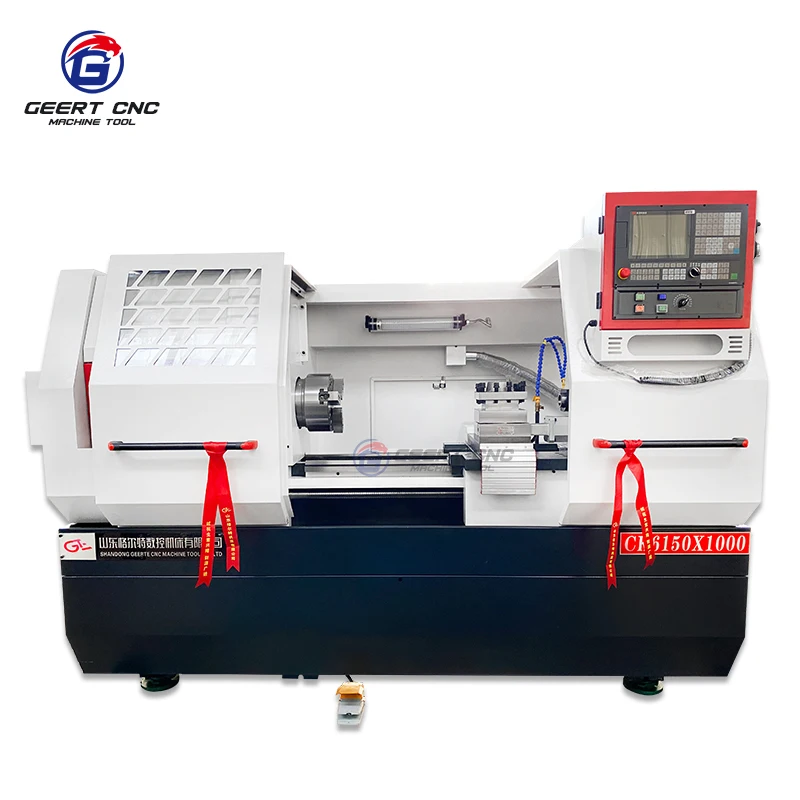 CK6150 High Precision Horizontal CNC Lathe Hine Independent Spindle Integrated Casting Bed Hydraulic Chuck Metal Motor