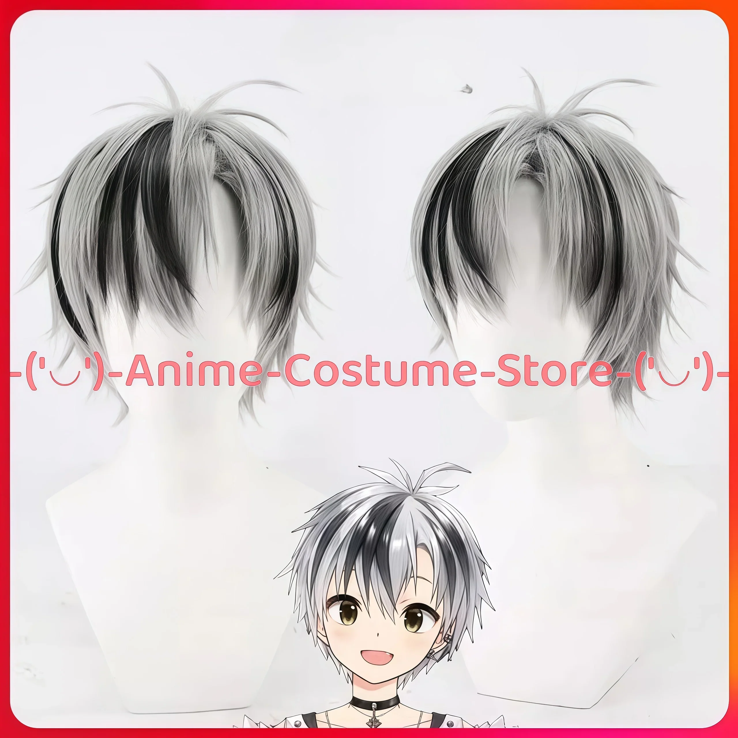 

NIJISANJI Virtual YouTuber Suzuki Masaru Cosplay Wig Anime Character Wigs Halloween Carnival Party Costume Prop Synthetic Hair