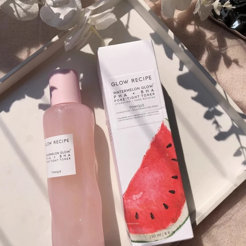 

150ml WATERMELON PHA + BHA Face Toner Korean Skin Care Pore Minimizer with Hyaluronic Acid Gentle Exfoliator for Tightening