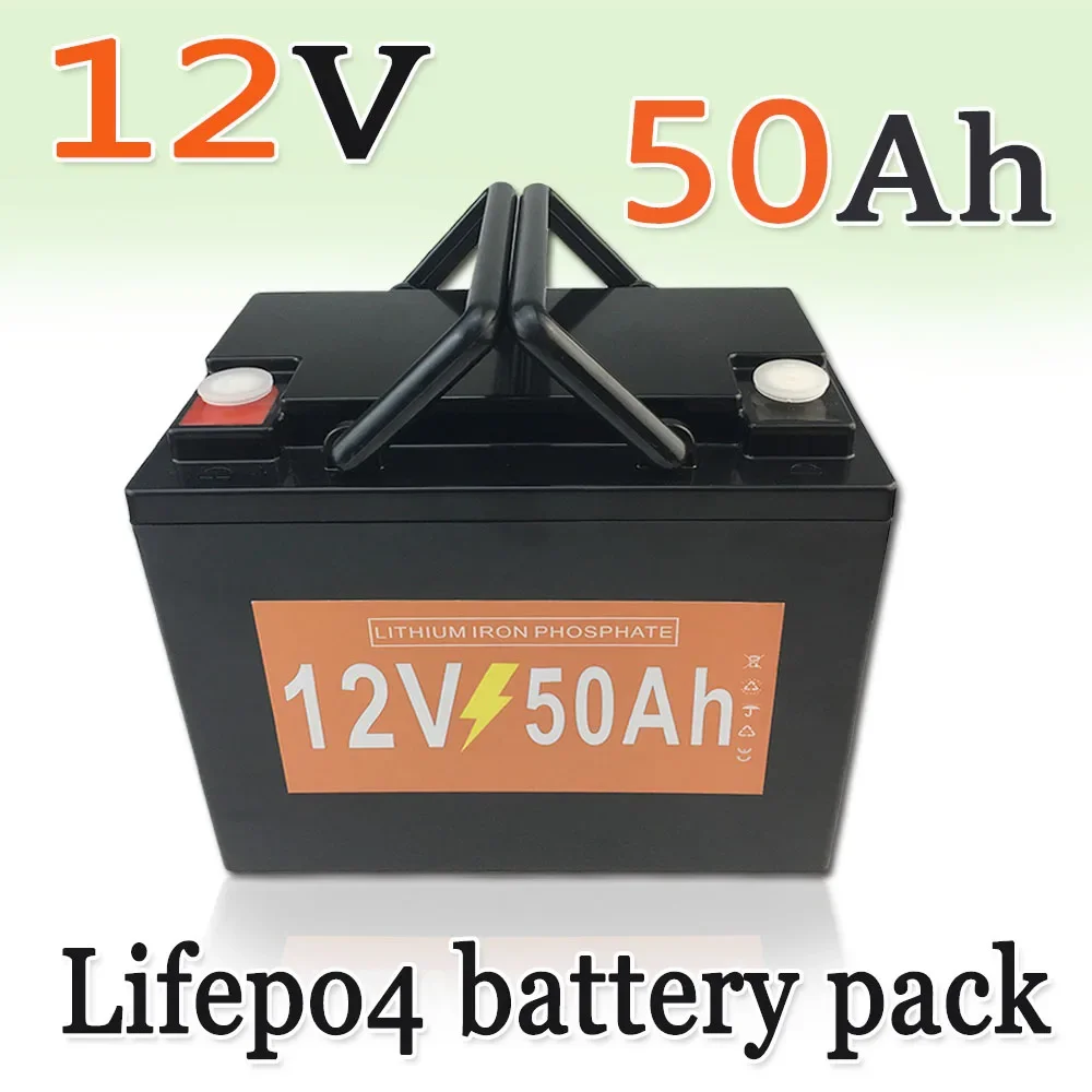 Lifepo4 12V 50Ah Rechargeable Battery Pack for Children's Toy Car, Solar Street Lights Andother Small Equipment Power Supply