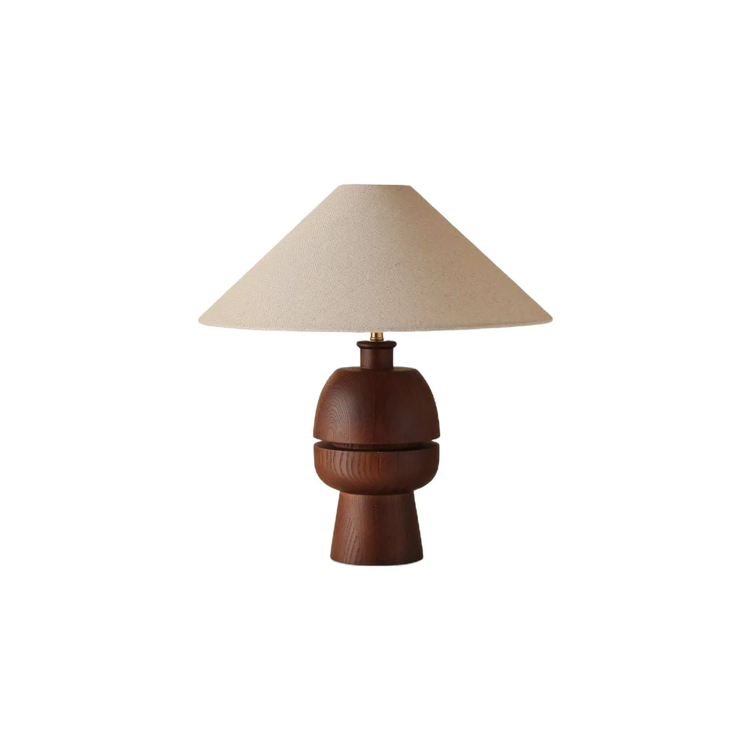 Bedroom study American retro designer atmosphere high sense solid wood bedside lamp