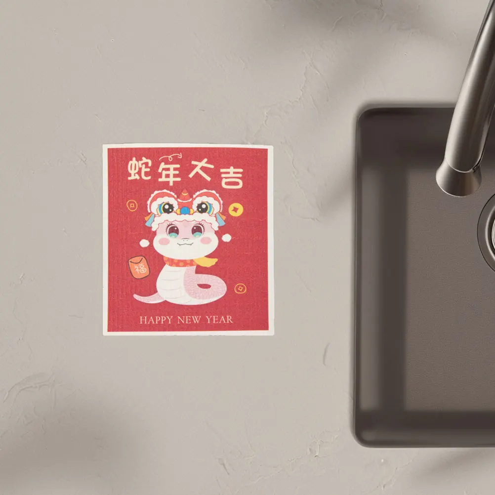 

2Pcs Wood Pulp Cotton Dish Towels Thickened Absorbent Kitchen Cleaning Cloths for Washing Drying Dish Towels for Kitchen Drying