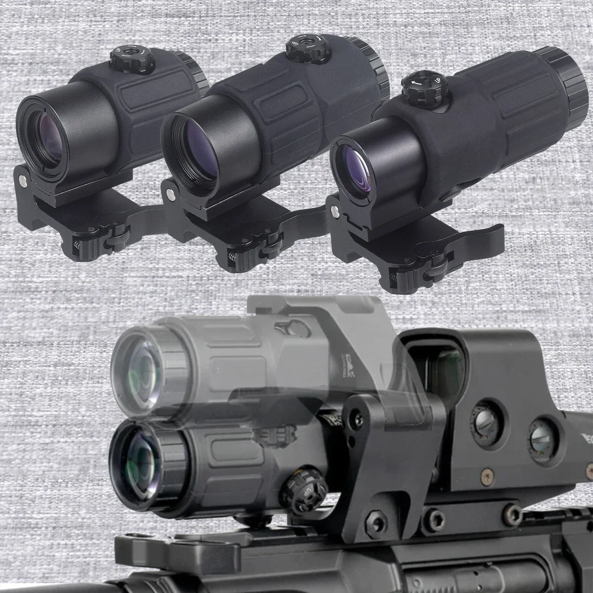 

Tactical G33 G43 G45 Sight Fixed 3X 5X Magnifier Scope 551 552 553 558 Holographic Sight UNITY FAST OMNI FTC 2.26" Height Mount