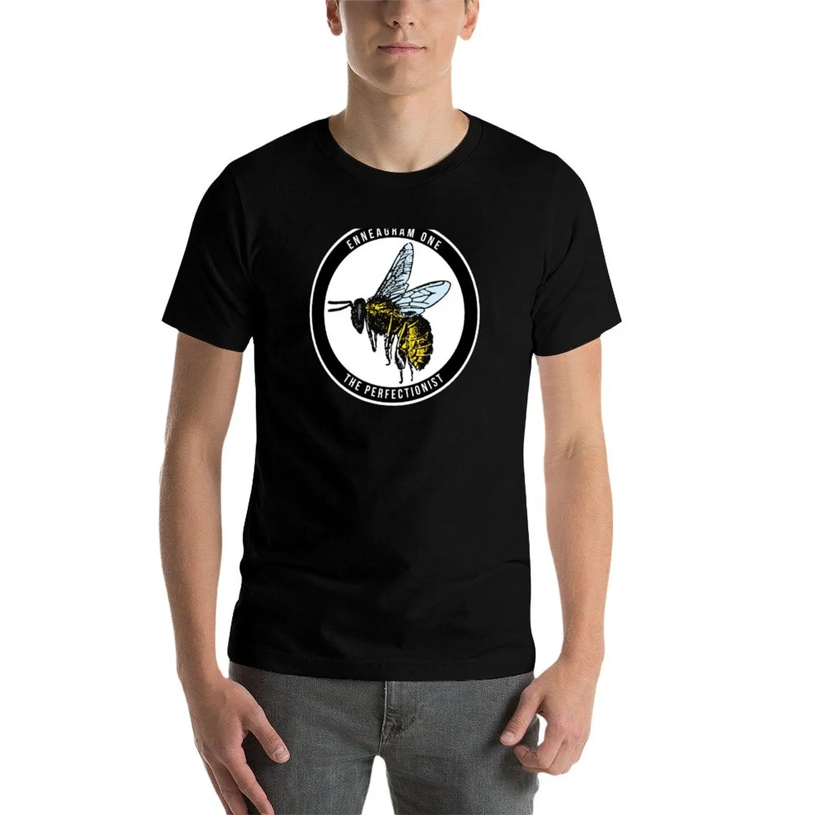 Enneagram الحيوان نوع واحد تي شيرت أنيمي تي شيرت للرجل مضحك تي شيرت رجل تي شيرت