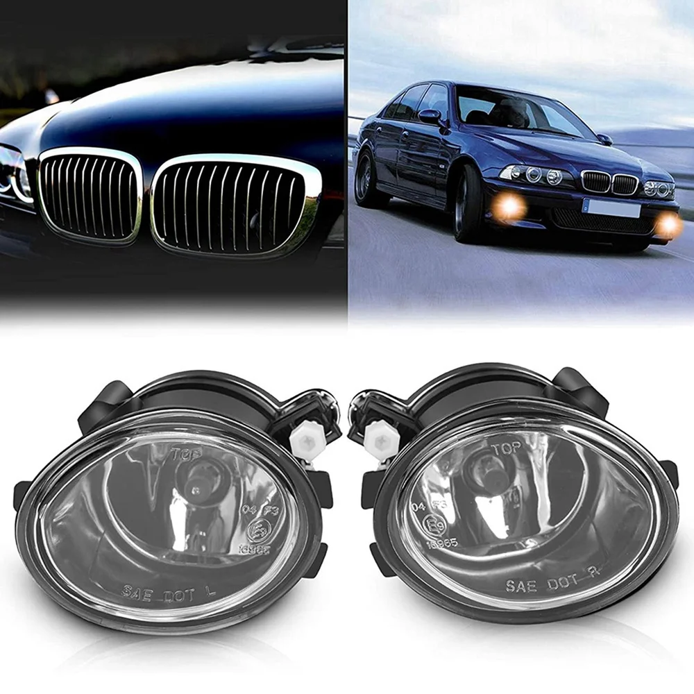 Fog Lights Assembly for E46 M3 2002-2006 Front Bumper Fog Lamp for E39 M5 2001-2003 63177894017 63177894018