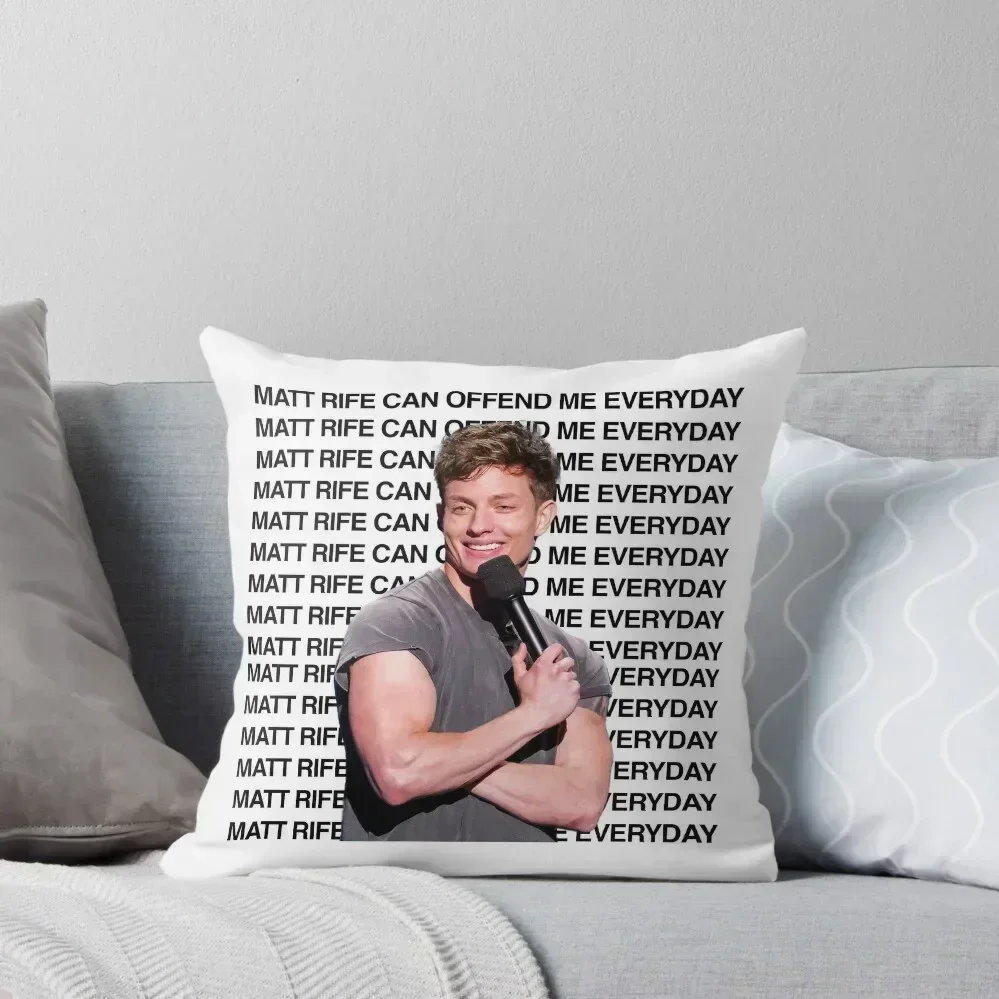 

matt rife, matt rife tickets, age, tour, official, comedian Throw Pillow Embroidered Cushion Cover Couch Cushions pillow