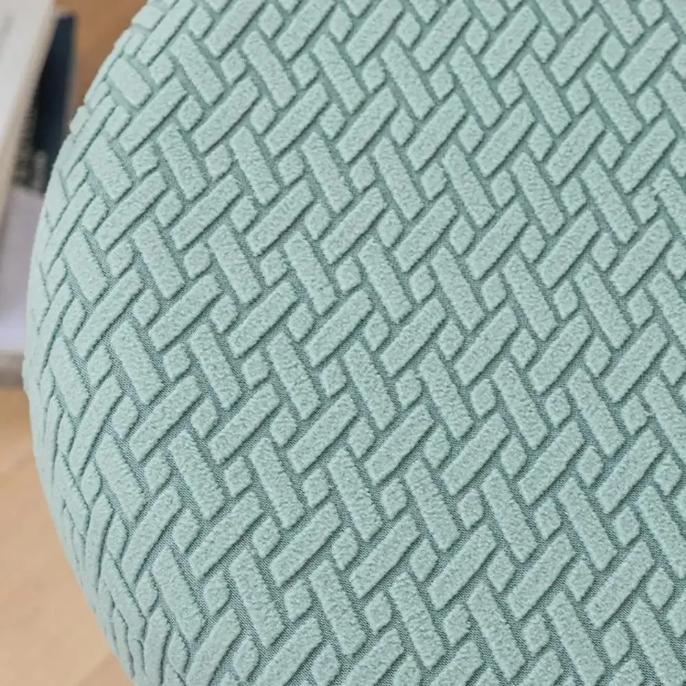 New Elastic Bar Round Stool Cover Thickened Stretchable Seat Chair Slipcover Washable Solid Color Round Chair Cover