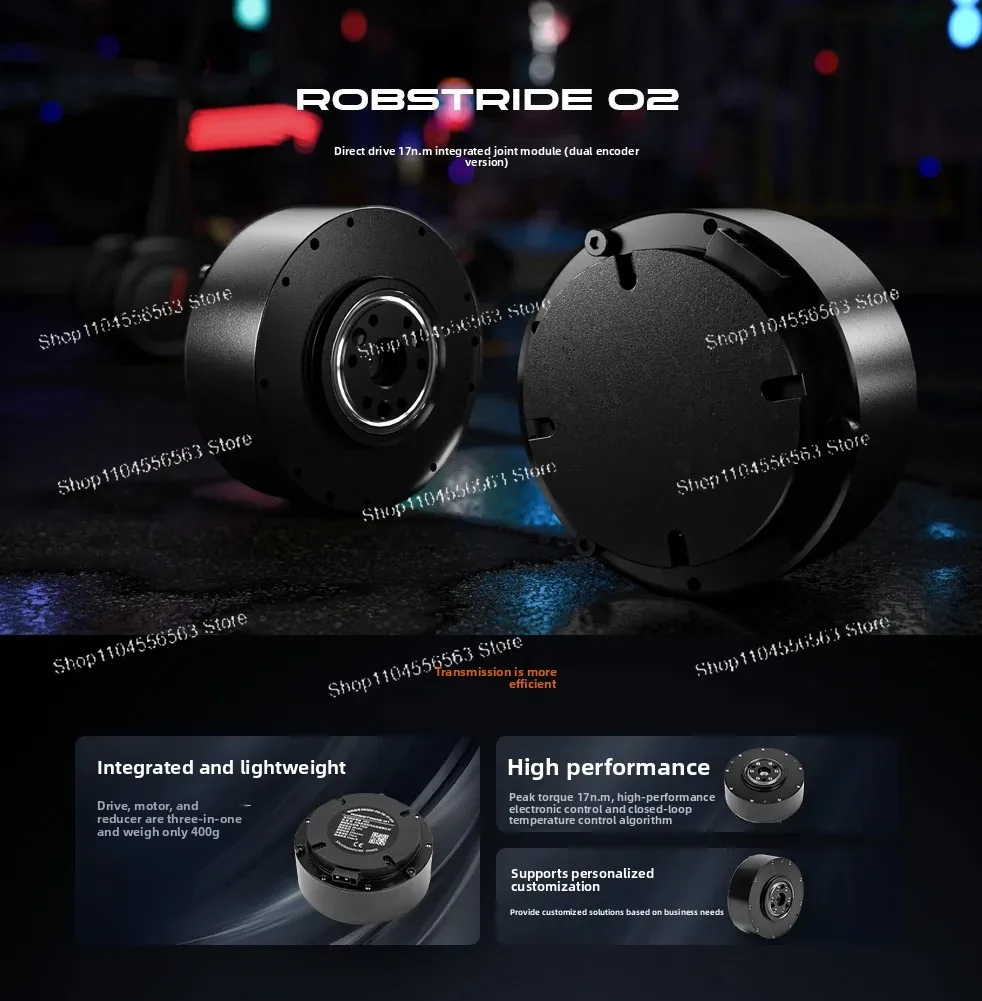 ROBSTRIDE02 Colloidal Drive Integrated Joint Module - 17Nm Double-Engraved Version High Torque Module