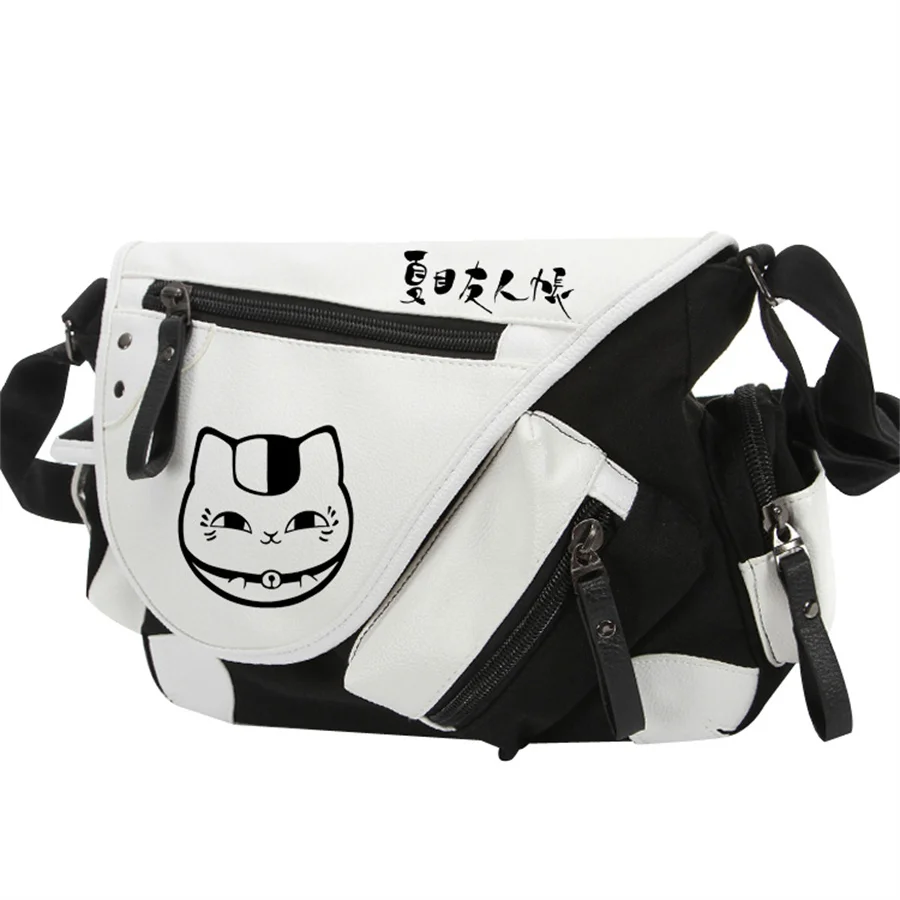 

Cartoon Natsume Yuujinchou Cat Handbag Shoulder Bag Friends Albumn Canvas Casual Zipper Anime Crossbody Schoolbags Messenger Bag