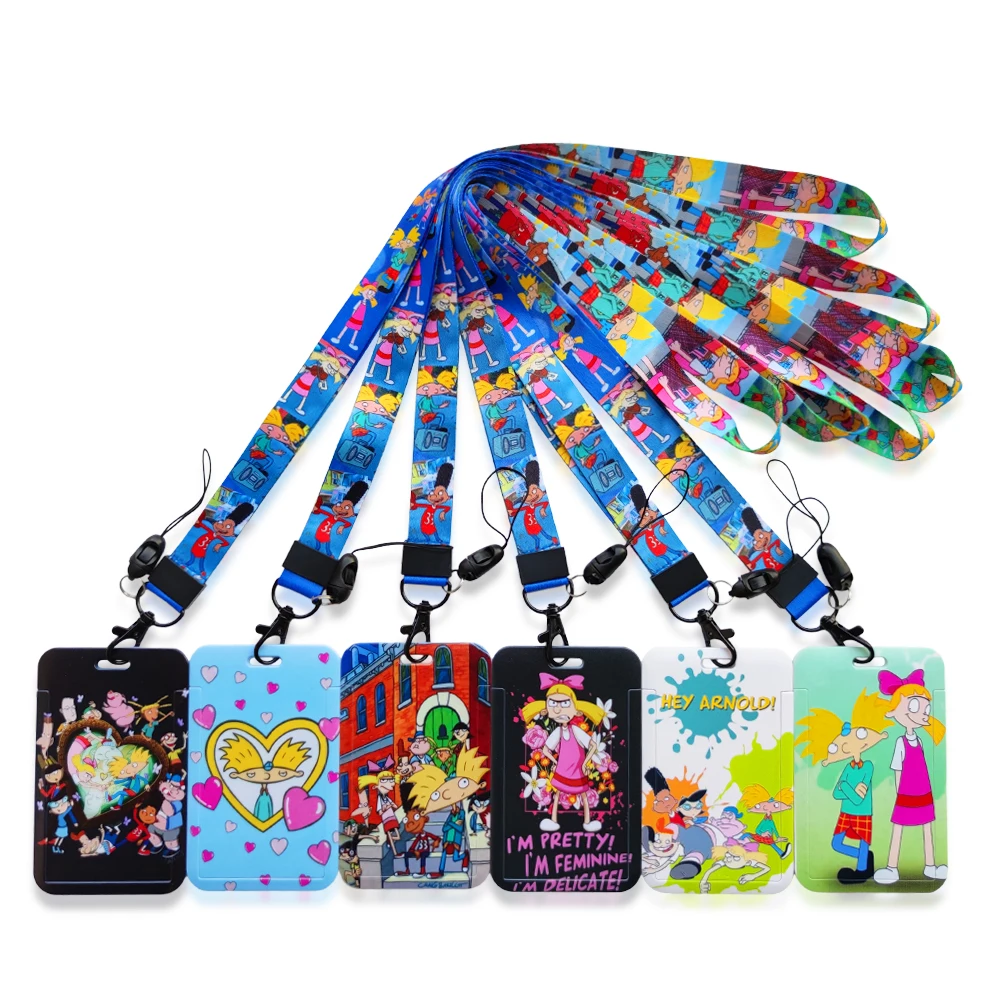 Women's Lanyard Credit ID Badge Holder Key Rings Student Man Travel Bank Bus Business Card Holders Keychain Gifts