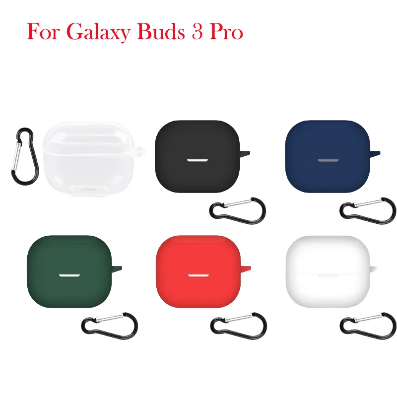 For Galaxy Buds 3 Pro Upgrades Silicone Clear Case Cover Earbud Storage Not Slip Protective Skin with Dust & Water Resistance