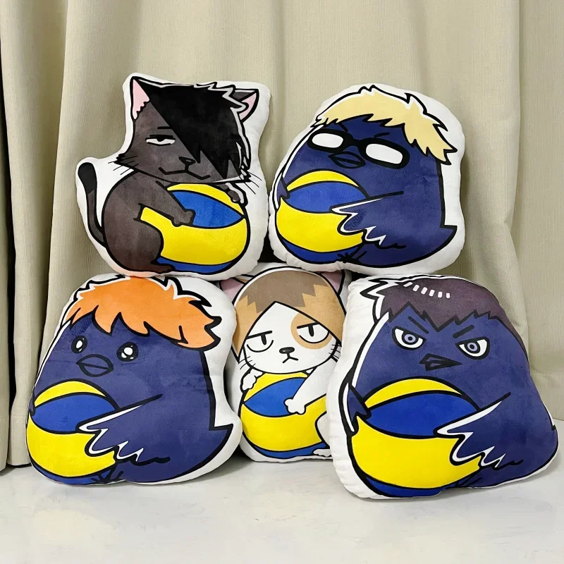 

Haikyuu!! Anime Shoyo Hinata Tobio Kageyama Kozume Kenma Funny Pillow Cushion Plush Doll Backpack Pendant Home Decor Peripheral