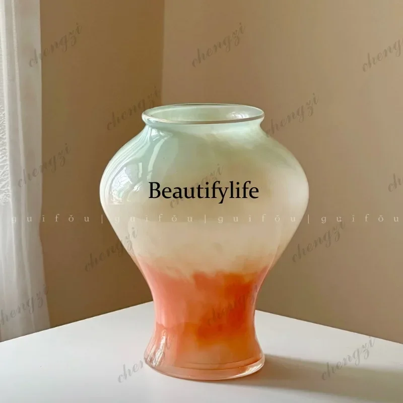 D80 super good-looking Song Dynasty aesthetic flower arrangement artistic sense vase design sense niche