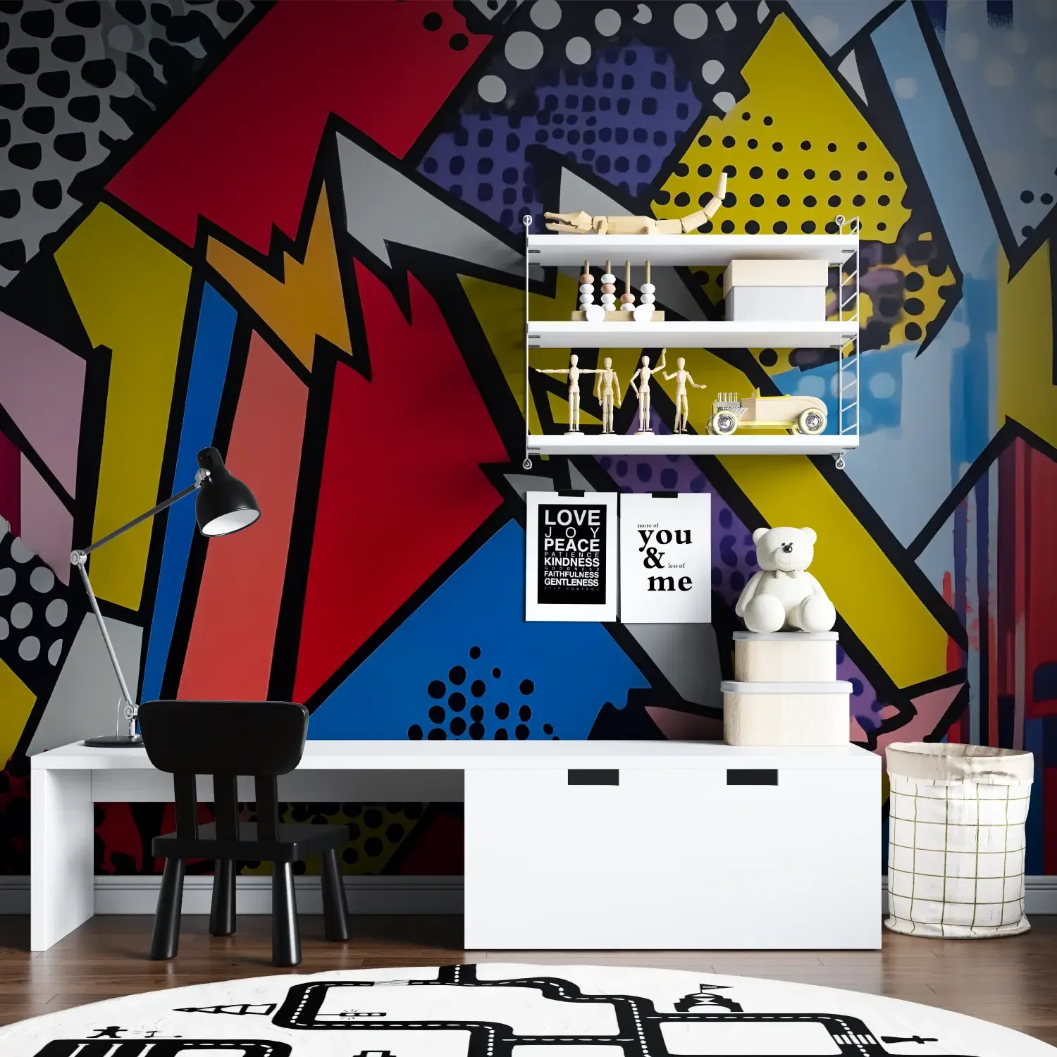 تخصيص شخصية 3D خلفيات اللون الكتابة على الجدران فندق مطعم غرفة نوم خلفية خلفية الديكور اللوحة