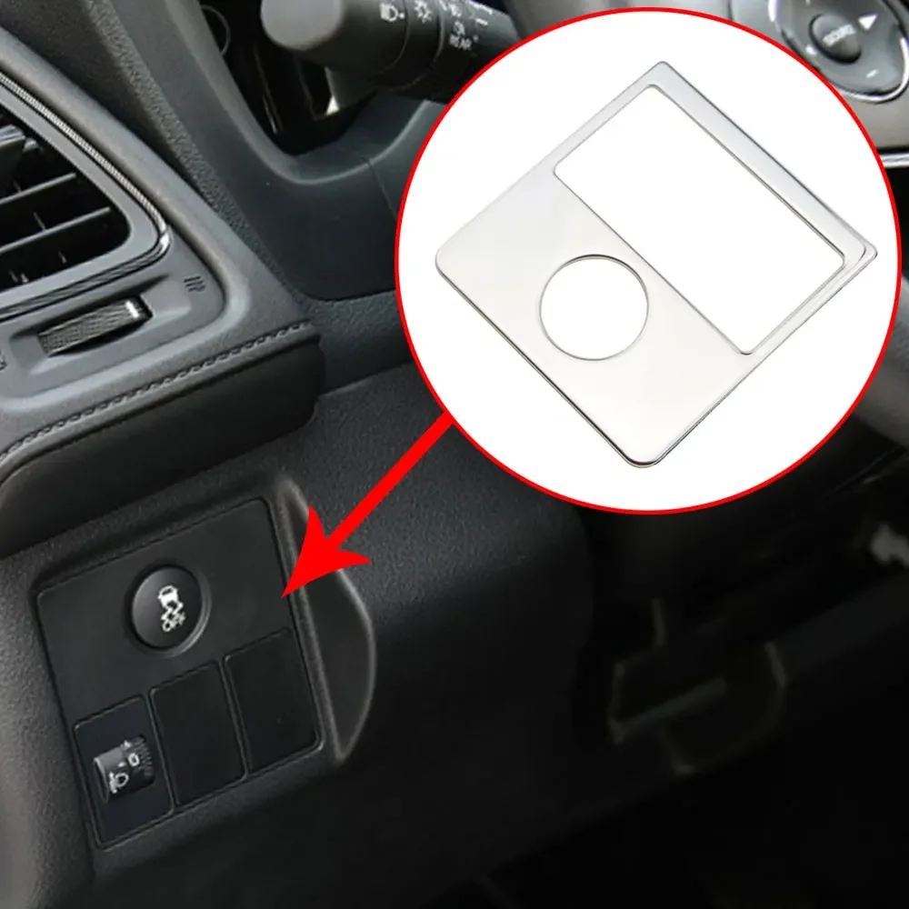 자동차 내부 절약 에너지 스위치 ECON 패널 커버 스티커 트림 Honda HRV HR-V Vezel 2014 - 2022 스테인레스 액세서리