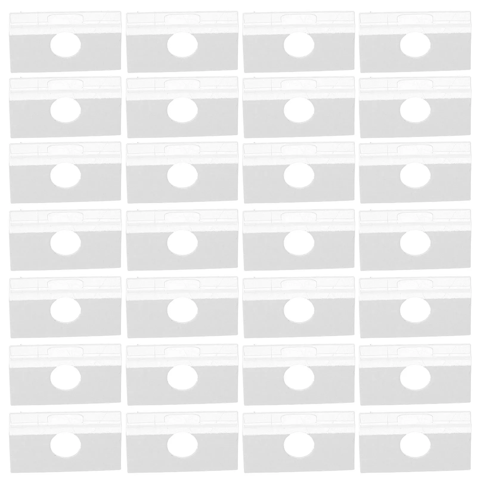 

100Pcs Self-Adhesive Earring Card Adapter Hooks Plastic Display Organizer for Jewelry Storage Retail Shop Earrings Necklaces